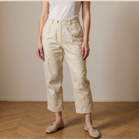 Jones New York Cream Linen Trousers - Picture 5 of 7